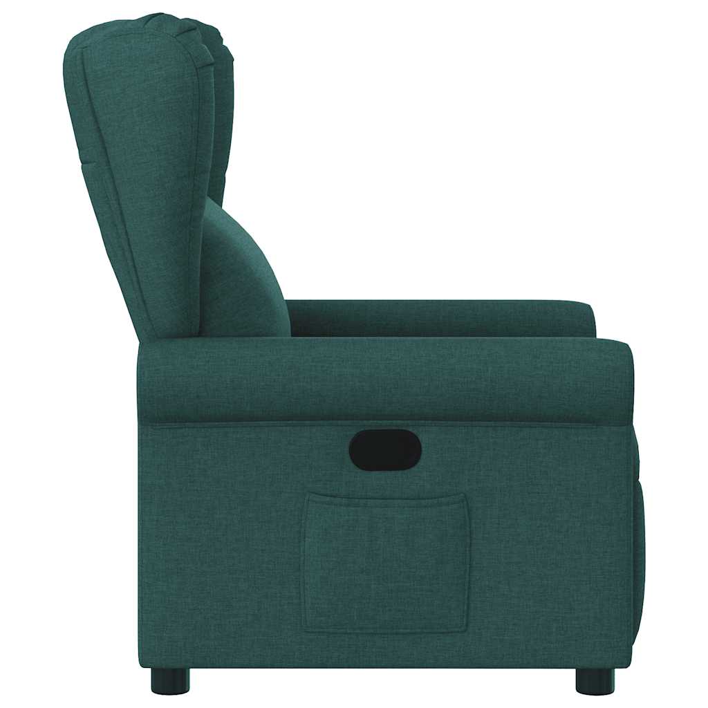 Fauteuil verstelbaar stof donkergroen