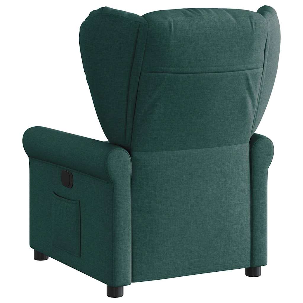 Fauteuil verstelbaar stof donkergroen