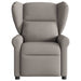 Fauteuil verstelbaar stof taupe