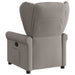 Fauteuil verstelbaar stof taupe