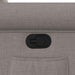 Fauteuil verstelbaar stof taupe