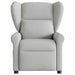Fauteuil verstelbaar stof wolk grijs