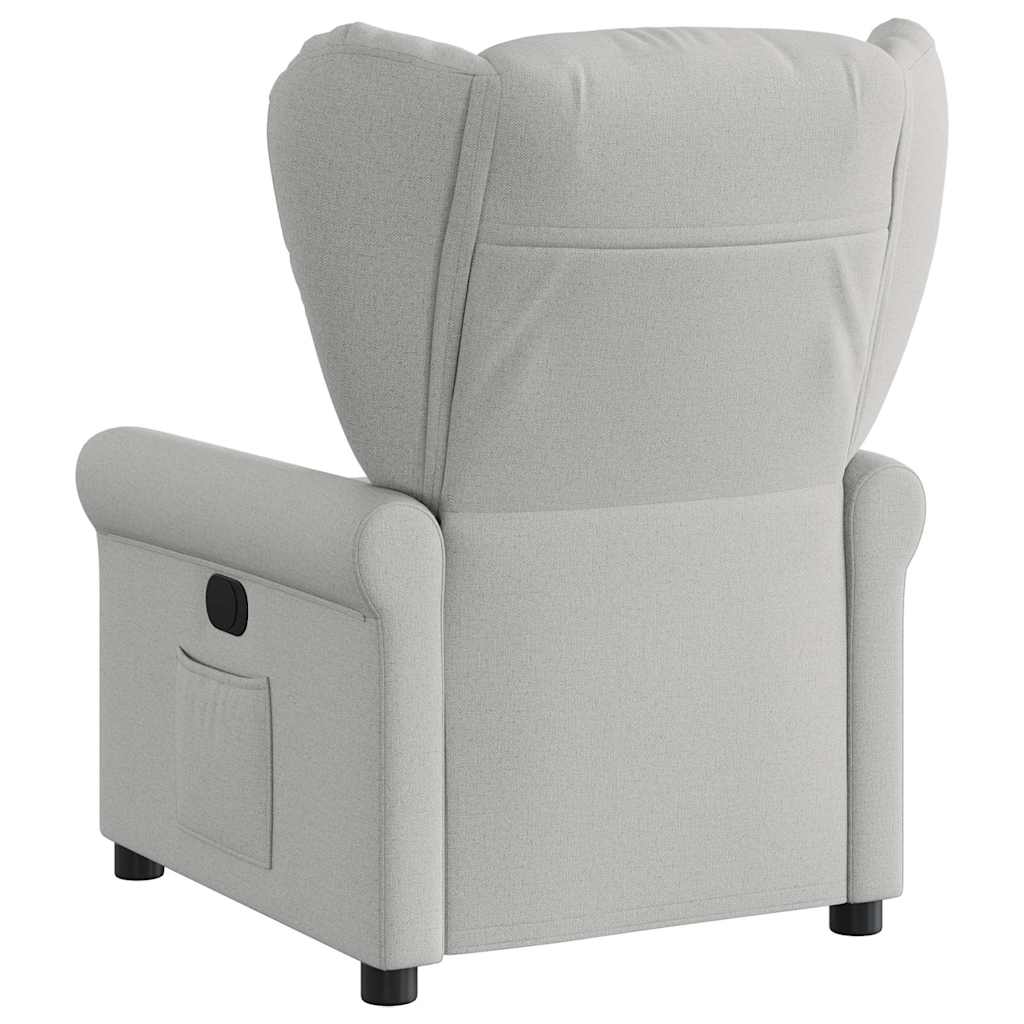 Fauteuil verstelbaar stof wolk grijs