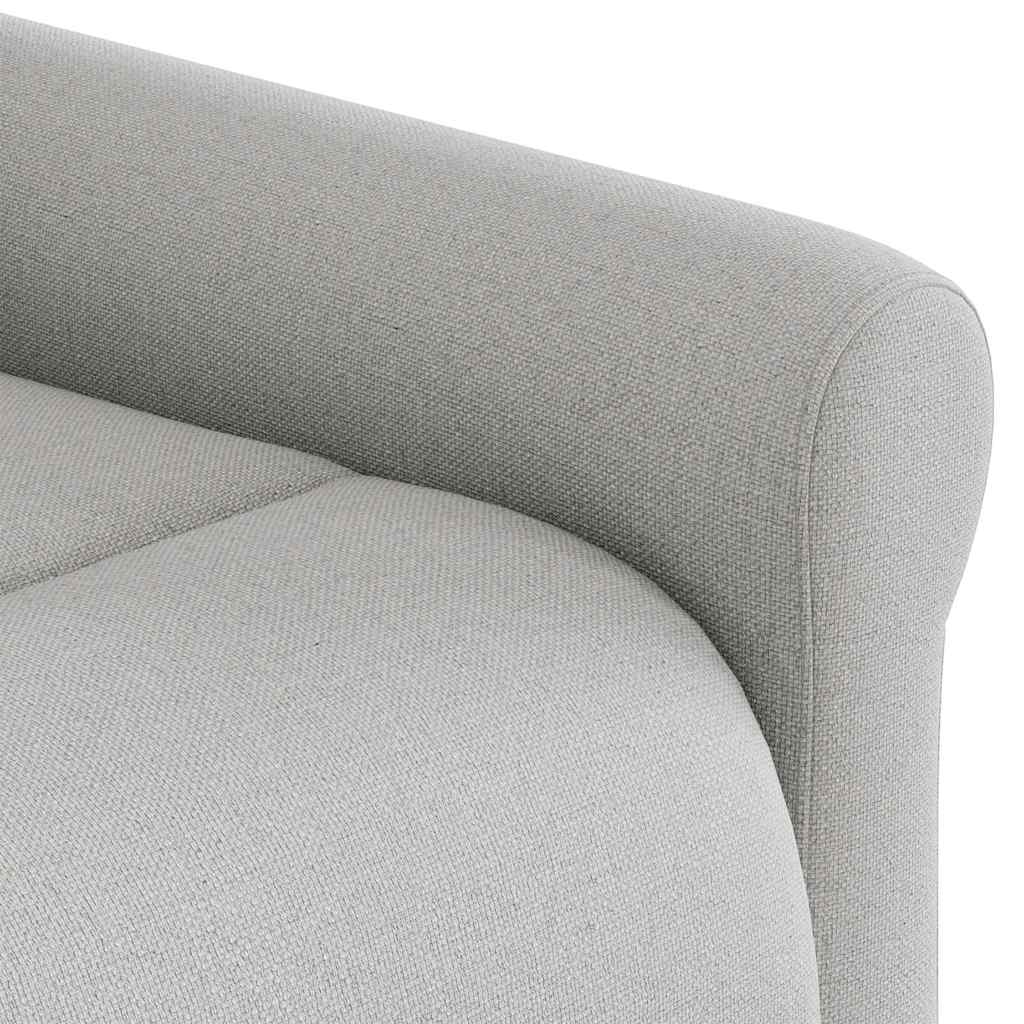 Fauteuil verstelbaar stof wolk grijs