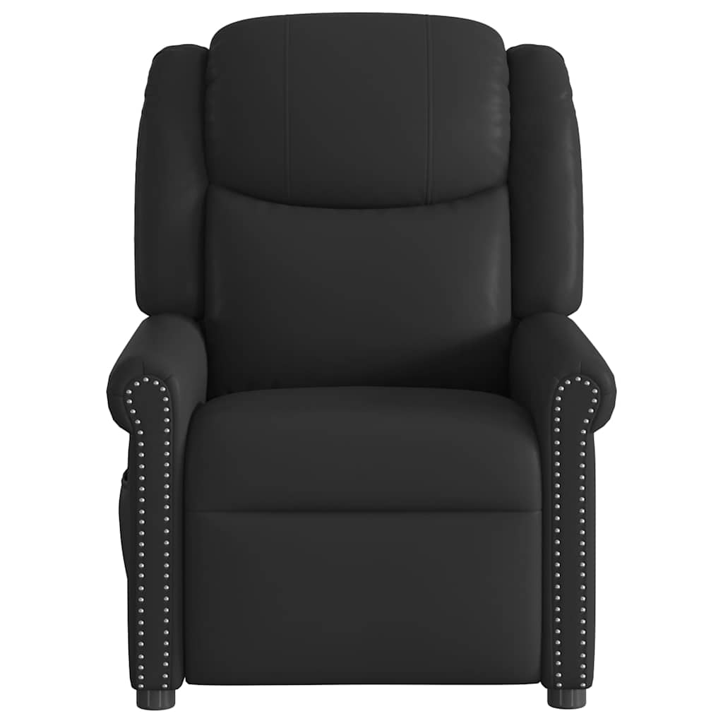 Fauteuil verstelbaar kunstleer glanzend bruin