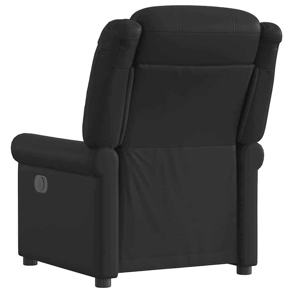 Fauteuil verstelbaar kunstleer glanzend bruin