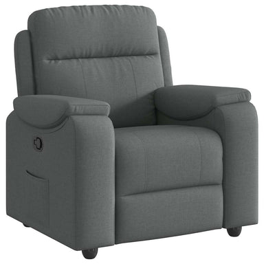 Fauteuil verstelbaar stof donkergrijs