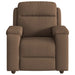 Fauteuil verstelbaar stof bruin