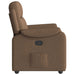 Fauteuil verstelbaar stof bruin