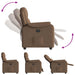 Fauteuil verstelbaar stof bruin