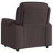 Fauteuil verstelbaar stof donkerbruin