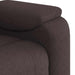 Fauteuil verstelbaar stof donkerbruin