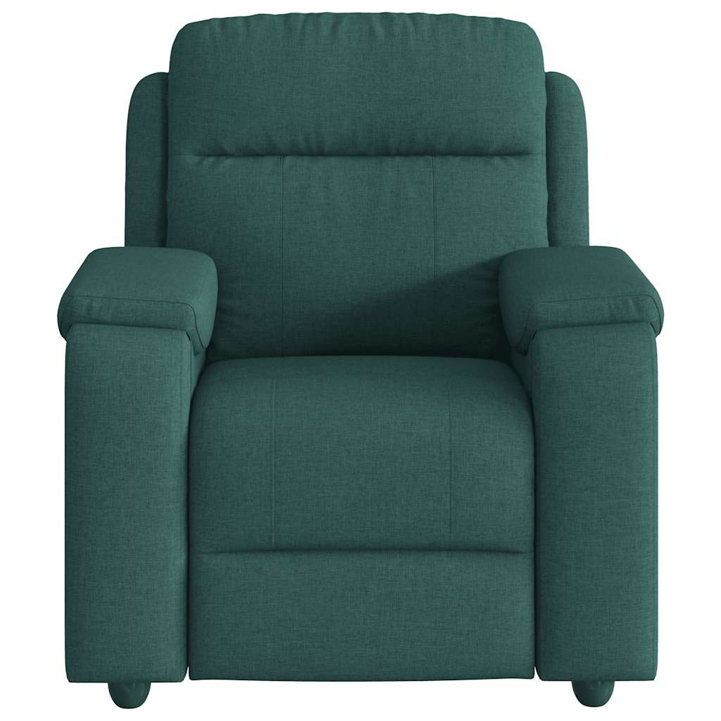 Fauteuil verstelbaar stof donkergroen