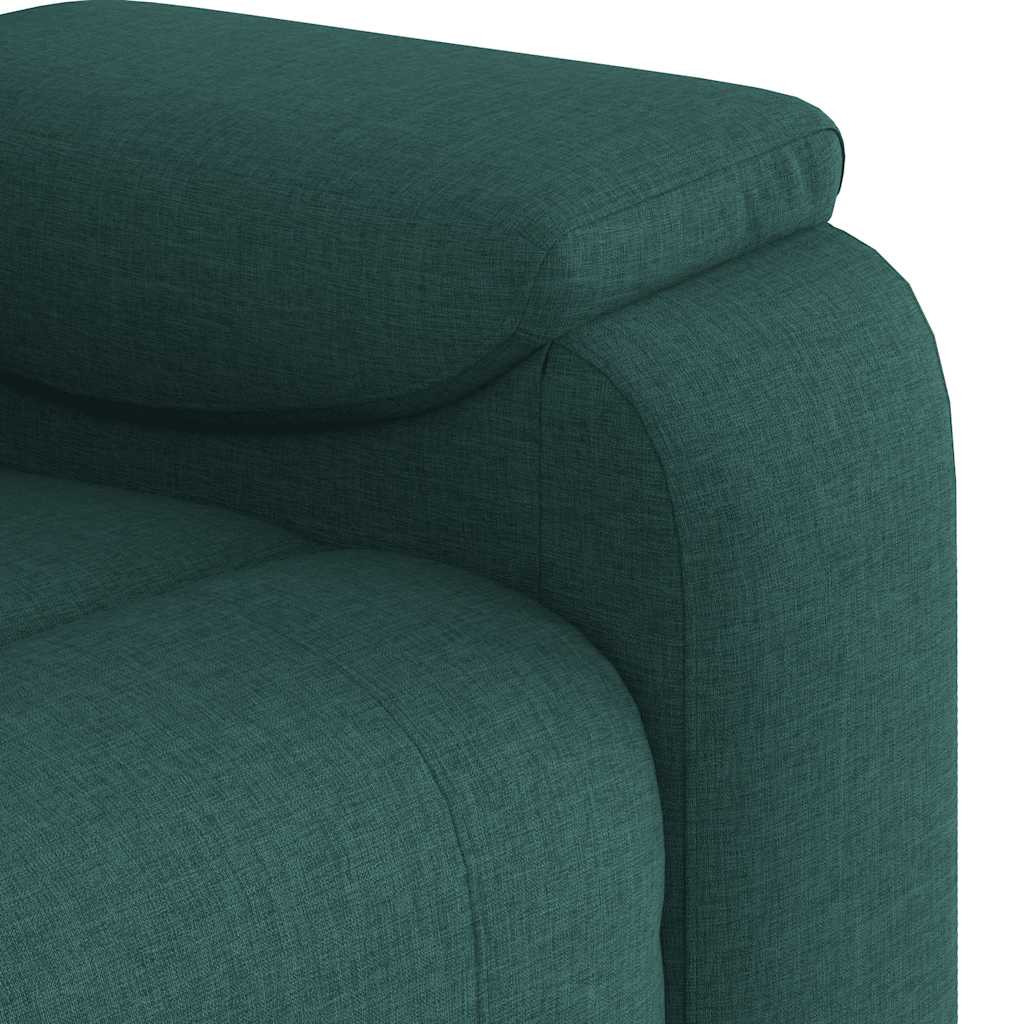 Fauteuil verstelbaar stof donkergroen