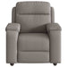 Fauteuil verstelbaar stof taupe