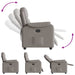 Fauteuil verstelbaar stof taupe