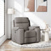 Fauteuil verstelbaar stof taupe