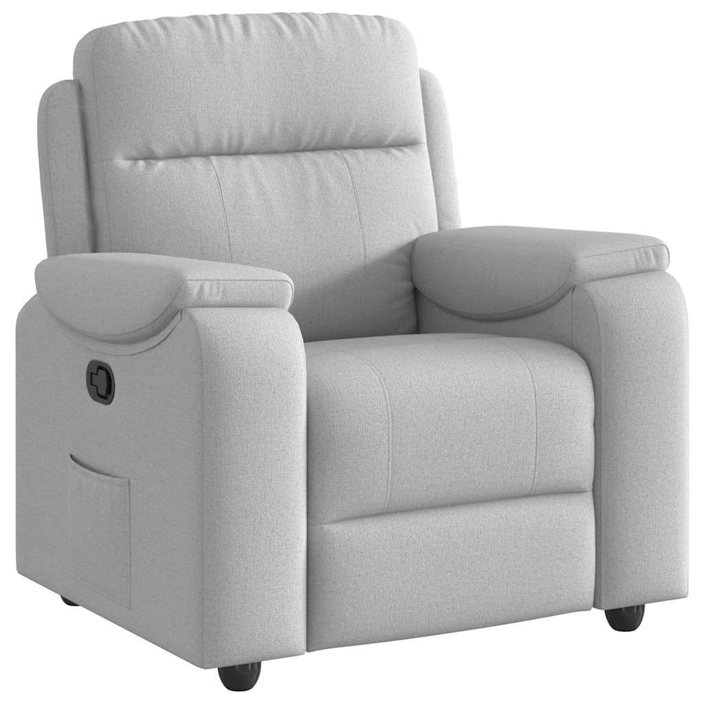 Fauteuil verstelbaar stof wolk grijs