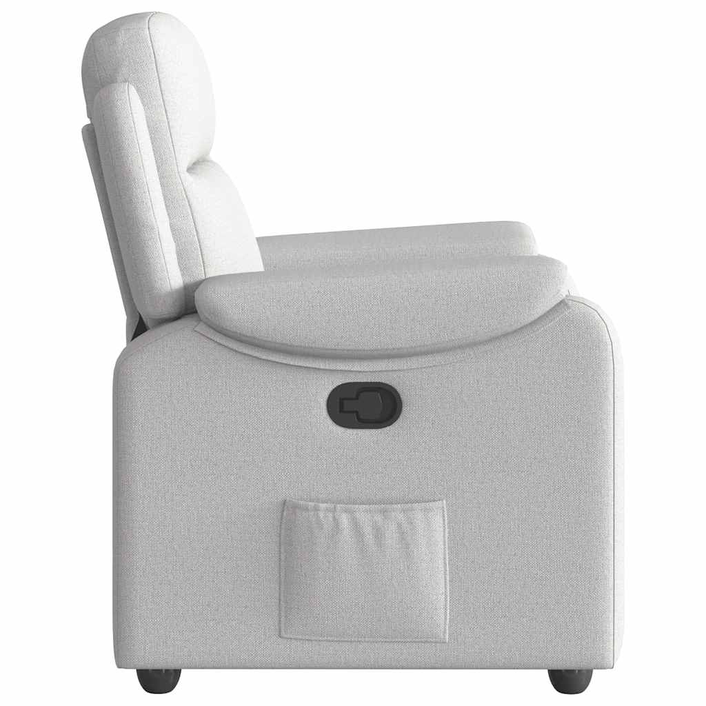 Fauteuil verstelbaar stof wolk grijs