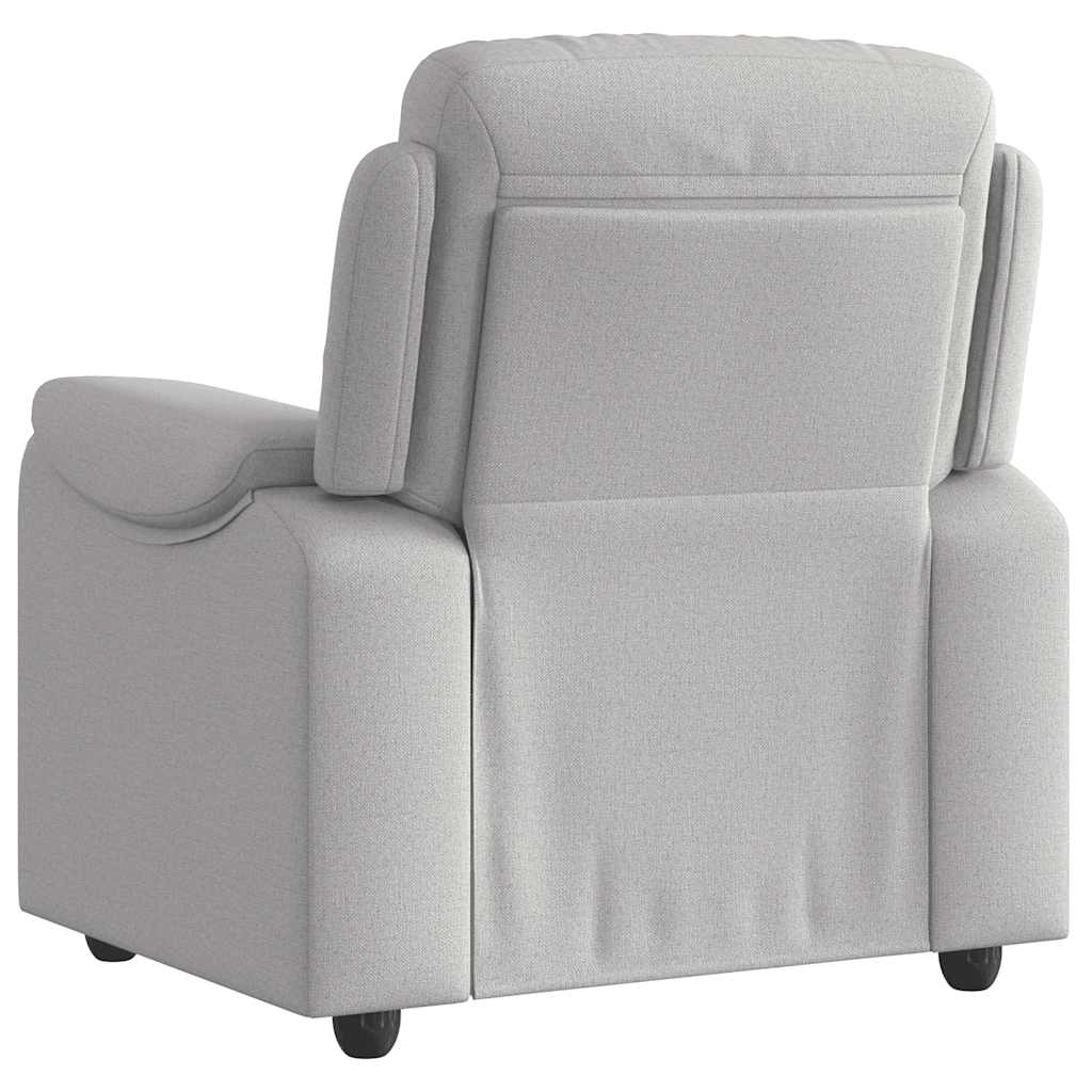 Fauteuil verstelbaar stof wolk grijs