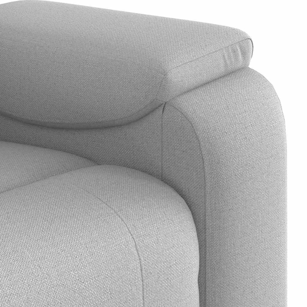 Fauteuil verstelbaar stof wolk grijs