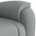 Fauteuil verstelbaar stof lichtgrijs