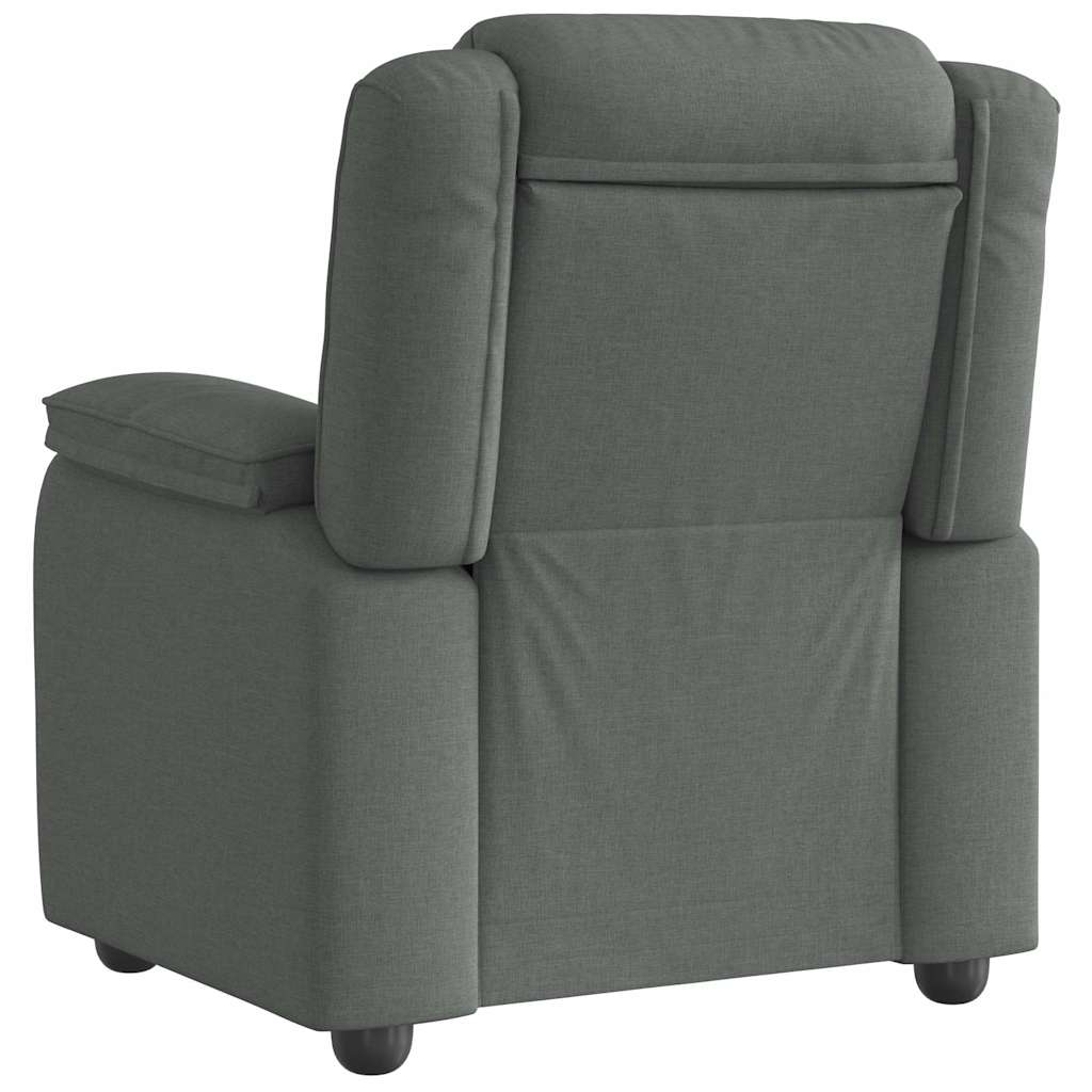 Fauteuil verstelbaar stof donkergrijs