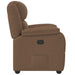 Fauteuil verstelbaar stof bruin