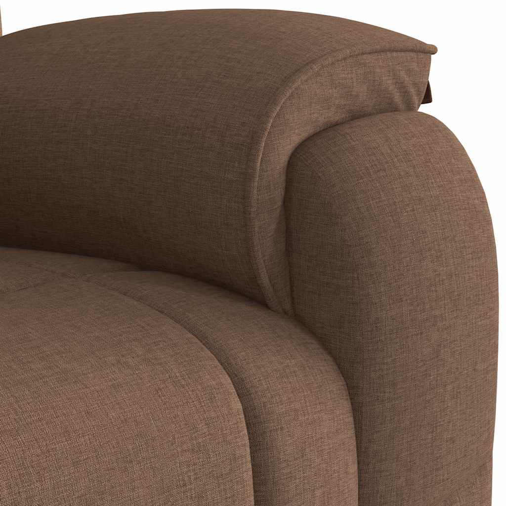 Fauteuil verstelbaar stof bruin