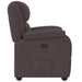 Fauteuil verstelbaar stof donkerbruin