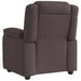 Fauteuil verstelbaar stof donkerbruin