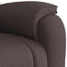 Fauteuil verstelbaar stof donkerbruin