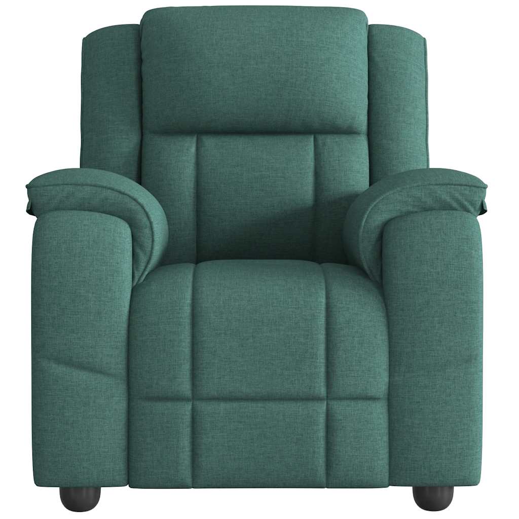 Fauteuil verstelbaar stof donkergroen
