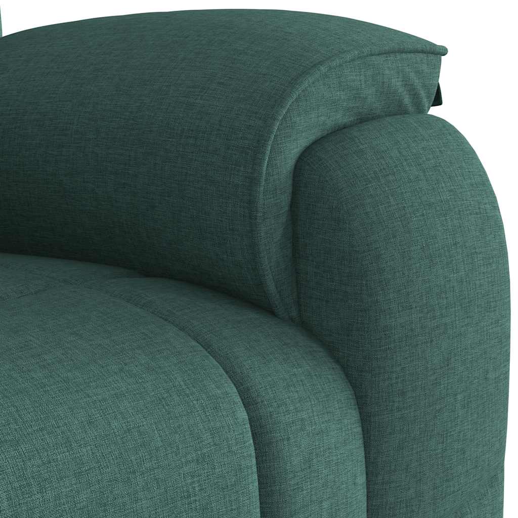 Fauteuil verstelbaar stof donkergroen