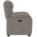 Fauteuil verstelbaar stof taupe