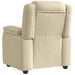 Fauteuil verstelbaar stof crèmekleurig