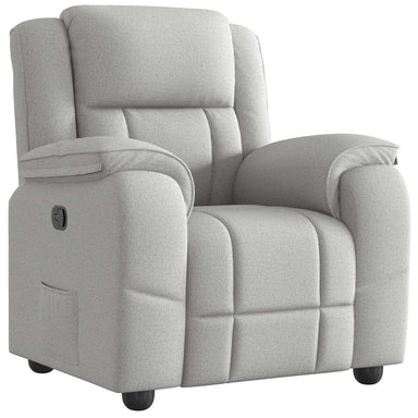 Fauteuil verstelbaar stof wolk grijs