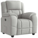 Fauteuil verstelbaar stof wolk grijs