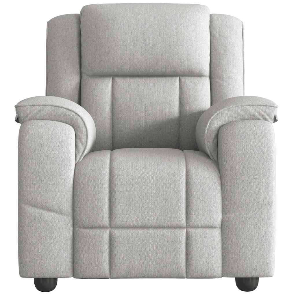Fauteuil verstelbaar stof wolk grijs