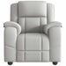 Fauteuil verstelbaar stof wolk grijs