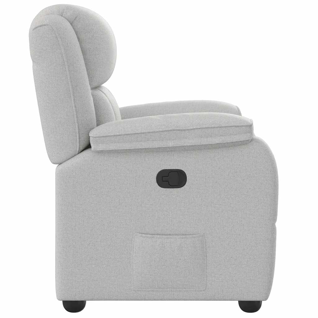 Fauteuil verstelbaar stof wolk grijs