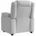 Fauteuil verstelbaar stof wolk grijs