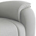 Fauteuil verstelbaar stof wolk grijs