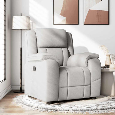 Fauteuil verstelbaar stof wolk grijs