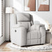 Fauteuil verstelbaar stof wolk grijs