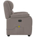 Massagestoel verstelbaar stof taupe