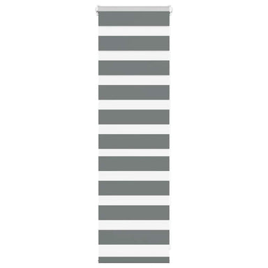 Zebra rolgordijn 40x100 cm stofbreedte 35,9 cm donkergrijs