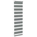 Zebra rolgordijn 40x100 cm stofbreedte 35,9 cm donkergrijs