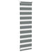 Zebra rolgordijn 45x100 cm stofbreedte 40,9 cm donkergrijs