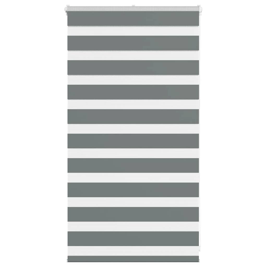 Zebra rolgordijn 70x100 cm stofbreedte 65,9 cm donkergrijs